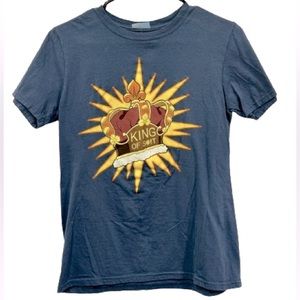 Rick and Morty King of Shit tshirt - Ripple Junction tee - smokey blue - Small